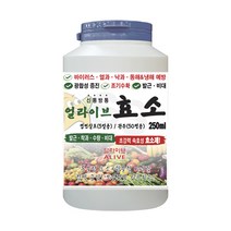 얼라이브효소제 250ml 뿌리발근제 바이러스 해소 및 EC 농도 감소 도움 효모 농법 열과 낙과 동해 냉해 예방, 1개