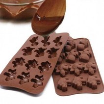 발렌타인 실리콘 초콜릿 몰드16구(하트)-베이커리 모양 틀 베이킹 초콜릿몰드제작 수제초콜릿 전문가용초콜릿몰드 초콜릿트레이 모르간 공룡 베이킹몰드 1개