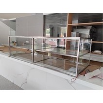 스콘 쿠키 유리 디스플레이 카운터 베이커리 진열 디저트 진열대, 스테인레스