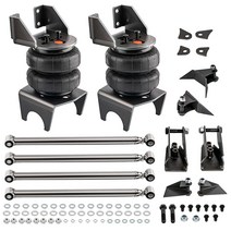 MaXpeedingrods 범용 에어 서스펜션 백 키트 2 268kg(500파운드) 용접식 삼각형 4 링크 및 라이드 스프링 후면 마운트 리프트 포함 117752