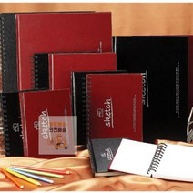 아트앤디자인_제본_트윈링_양장스케치북_B5 65DA, 제본