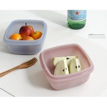 냉동밥보관 실리콘용기 자취생 혼밥 그릇 곡물통 잡곡통 냉장고정리 과일소분 쌀통 밀가루보관통 밥소분, 블루