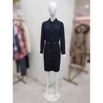 SI 스카프타이 더블버튼 셔링원피스 SFOAX2515