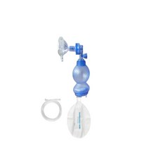 방연마스크 산소 마스크 ambu 수동 라텍스 pvc resuscitator 가방 1600ml 저수지 산소 가방 자조 구조 장치, 유아용 1600ml