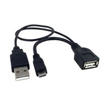 Cablecc Cable Micro USB 2.0 OTG Host Flash Disk with power for Galaxy S3 i9300 S4 i9500 Note2 N7100