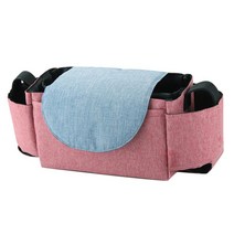 Royalways 병 홀더가 있는 다목적 유모차 주최자 가방 유모차용 여러 포켓, 35cmx12cmx12cm, 300D 양이온 직물, 빨간색