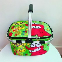 일본 만화 피크닉 바구니 아이스 팩 시원한 펭귄 야외 따뜻한 차가운 손 보관 가방 단열, Dinosaur