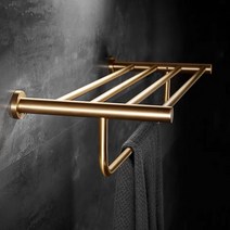 수건걸이 욕실 화장실 골드 무타공 부착식 선반 타월랙