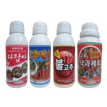 농사친구 고추 전용 비료 고추 탄저병 약 다잡아 칼슘제 칼슘 액비 낙과 방지 착색 제 해조추출물 아미노산 영양제, 04. 고추낙과제로 500ml, 1개
