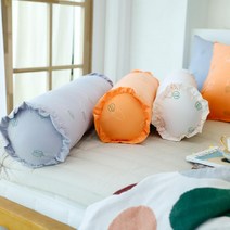 먼지없는 사계절 롱쿠션 물세탁 통풍 바디필로우 부드러운 마이크로 대형 바디쿠션 긴베개, 홍당무 등쿠션 네모 커버 110x60, 오렌지