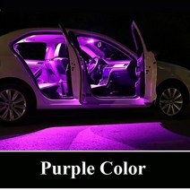 Zoomsee 인테리어 LED 라이트 키트 폭스 바겐 VW CC 2009-2013 2014 Canbus 자동차 전구 실내 돔 맵 트렁크 램프, [03] purple, [01] (2009-2012) - 15PCS