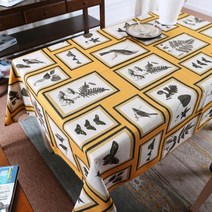 액자식 플라워버드 식탁보 테이블커버 덮개 인테리어 홈카페 다용도 2종 택1, 100x145cm, B