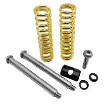 자전거 접이식 듀얼 스프링 프론트 쇼크 업소버 버디 3 서스펜션 P40/R20/GT/시티, [02] Gold, 1개