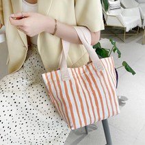 여름 스트라이프 캐주얼 미니 에코백 저렴한 여성가방