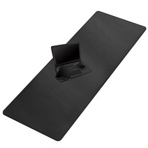 Cacoy 확장 게임용 마우스 패드 XL 대형 160x60cm 롱 데스크 패드 마우스 패드 사무실 조명 매트 사무실 및 게임용 마우스 패드 (블랙), Black
