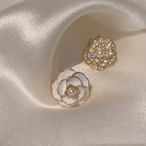 꽃소담 Pearl ear ring ZYZC9958 귀걸이 마이너 디자인 센스 동백 고급 센스 독특한 펄 레트로 귀걸이 기질 큰 새 조수 귀걸이 여성