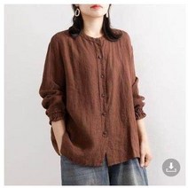 [이꾸띠] 니게루 여성 봄 가을 헨리넥 앞버튼 무지 5컬러 심플 블라우스