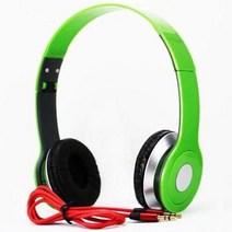 SoundStrike 3.5mm 접이식 헤드폰 헤드셋 Dj 헤드폰 Mp3 Mp4 Pc 태블릿 샌디스크 뮤직 비디오 및 기타 모든 음악 플레이어용 (옐로우), Grass Green