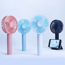 카르닉 USB 휴대용 핸디 선풍기 + 다용도 거치대, KHF-001, 네이비