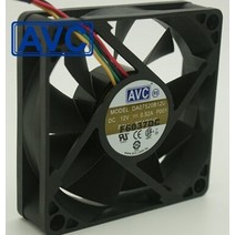 1pcs da07520b12u 12v 0 52a 7520 75mm 4wire tempreture pwm 속도 제어 컴퓨터 cpu 냉각 팬 avc, 없음