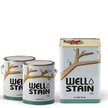 웰 WELL 오일스테인 DIY 페인트 4리터 목재 파고라 보호 방부목 아파트 한옥 팬션 데크 목조.주택 가구, 옐로우