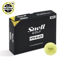 [SNELL] MTB BLACK YELLOW golf Ball 골프공, 1더즌, 옐로우