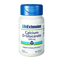 라이프익스텐션 칼슘 D-글루카레이트 200mg 베지테리안 캡슐, 60개입, 3개