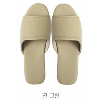 키밍 호텔 럭셔리 가죽 슬리퍼 실내화 거실화 하우스 H2522, 여성39-40, 연 그린