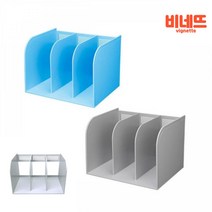 3단 책꽂이 2종 책분리 파티션책꽂이 사물함책꽂이, 하늘색, 하늘색