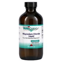 Nutricology 염화마그네슘 액체 8 액량 온스 (236 밀리리터), 3병, 236.59ml