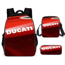 오토바이배낭 백팩 가방 오토바이 두카티 게임 애니메이션 어린이 배낭 어린이 연필 가방 문구 상자, MA210