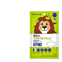 웰킵스 미세먼지황사마스크 KF80 대형 25 개입