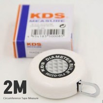 폭10MM 측정범위 2M KDS 원둘레파이자 파이줄자, 1개