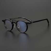 Nobler 안경테 일본풍 레트로 큰 얼굴 장인 원형 수제 프레임 남성 추천 핸드메이드