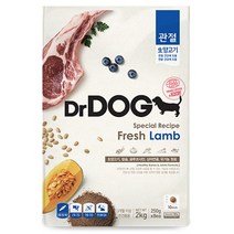 닥터독 3개월이상 양고기 강아지 관절사료, 250g, 4개
