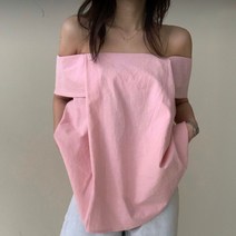 린넨 100% 민소매 오프숄더 겸용