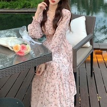 스트릿살롱 코렐 쉬폰 롱원피스