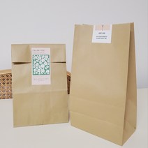 종이 선물 각대 봉투(M)+스티커 20 매 세트 소량, 20매