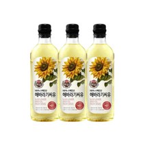 백설 백설 해바라기유, 3개, 900ml