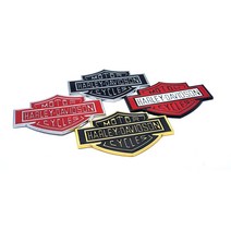 할리데이비슨 D21 모터사이클 엠블럼 스티커 뱃지 _ 65489EA, 레드