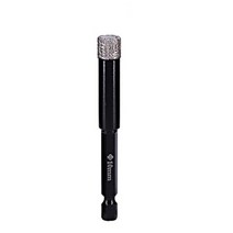Justinlau 5-16mm 육각 섕크 납땜 건조 세라믹 타일 드릴 비트 대리석 화강암 유리화 타일 구멍 오프너 다이아몬드 드릴 비트, 10mm