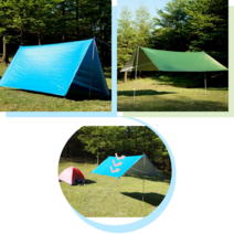 대형경량타프 꽁타프 블랙코팅타프 차박 차량용타프, 카키