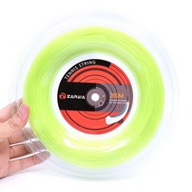 zarsia 나일론 테니스 스트링 1.3mm 내구성 훈련 테니스 라켓 굿 컨트롤 소프트 필 테니스 스트링 56-59 lbs, 초록