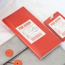 [Travel Mate] 에어메일 RFID 해킹방지 보딩패스케이스 - 오렌지