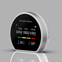포름알데히드측정기 유해물질 실내공기질측정기 검출기 실내 공기품질 새집 감지기 휴대용, 01.검은 색