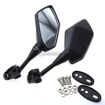 호환용 오토바이 스쿠터 백미러 카본 룩 혼다 CBR 125R 300R 400RR RR, 02 carbon fiber