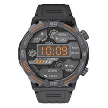 GPS 스마트워치 MG02 블루투스 통화 아웃도어 스포츠 시계 링 나침반 기압 해발 방수 크로스오버, 블랙