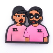 매력 영화 역할 검은 살아있는 물질 Pvc 신발 crocks 악어 장식 방해물 Accessoroies 선물, [04] c0065