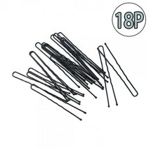 U자형 헤어 실핀 6cm 18개입 머리장식 고정핀 고정 U자형실핀