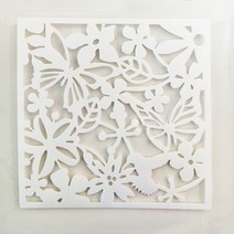 원룸공간분리 인테리어가벽 69Pcs 40X40CM DIY 나비 버드 꽃 화면 션 분배기 패널 룸 커튼 홈, [02] 9PCS, [01] white